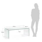 Table basse Burano en verre 110 x 50 cm - view 4