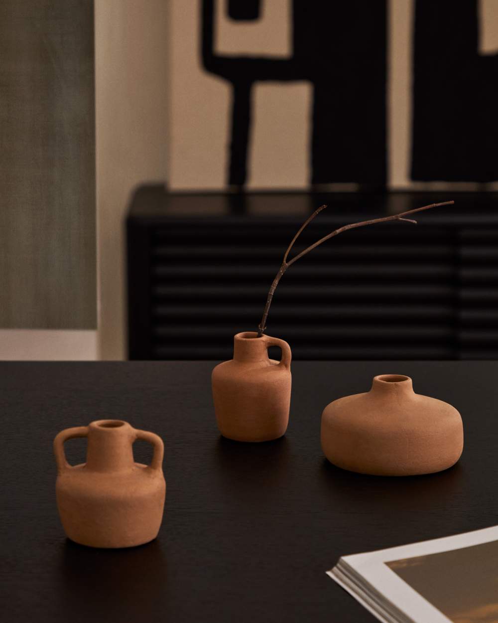 Ensemble Sofra de 3 vases en terre cuite 6 cm / 7 cm / 10 cm - view 2