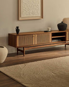 Tapis Domm en laine beige 160 x 230 cm - view 4