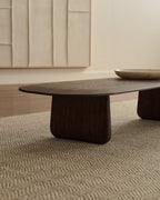 Table basse Pirita en bois de chêne finition foncée 147 x 65 cm FSC 100 % - view 4