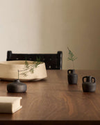 Ensemble Sofra de 3 vases en terre cuite, finition noire 6 cm / 7 cm / 10 cm - view 4