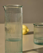Pichet Milma en verre recyclé transparent - view 2