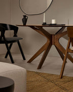 Table Naanim en placage de noyer 180 x 110 cm - view 2