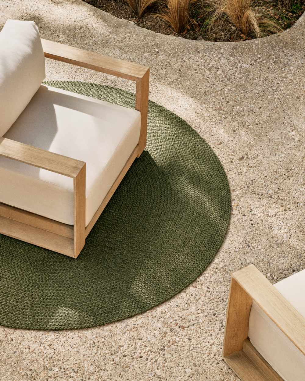 Tapis Despas en fibres synthétiques vert Ø150 cm - view 2