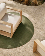 Tapis Despas en fibres synthétiques vert Ø150 cm - view 2