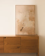 Tableau abstrait Silpa beige 60 x 90 cm - view 2