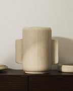 Vase Mireni en papier mâché beige 38 cm - view 2