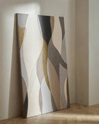 Toile abstraite Marvilo grise et moutarde 120 x 200 cm - view 2