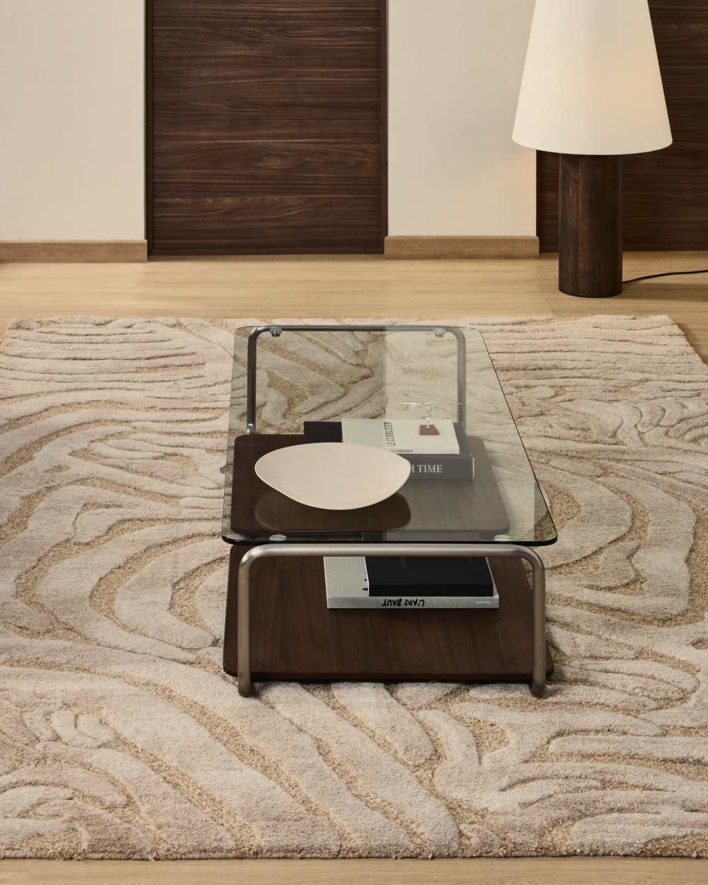 Tapis Tribet en mélange de laine jacquard motif zèbre 160 x 230 cm - view 2