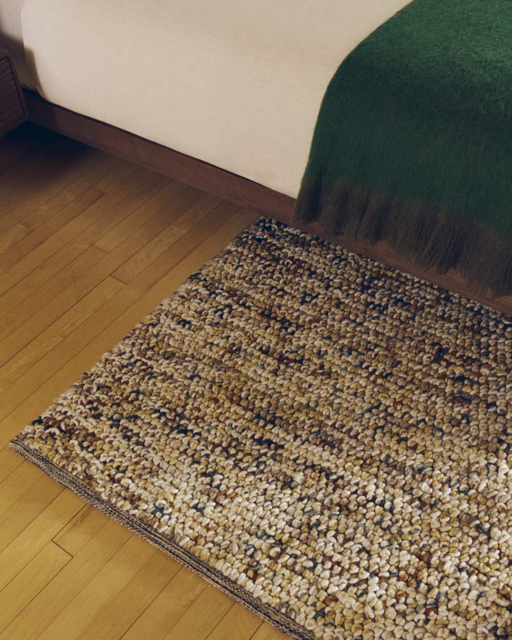 Tapis Elanis en laine bouclette multicolore 160 x 230 cm - view 4