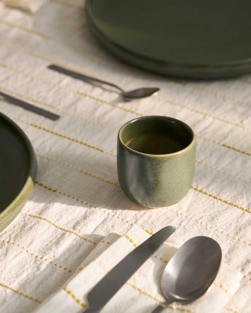 Tasse Uilo en céramique verte - view 4
