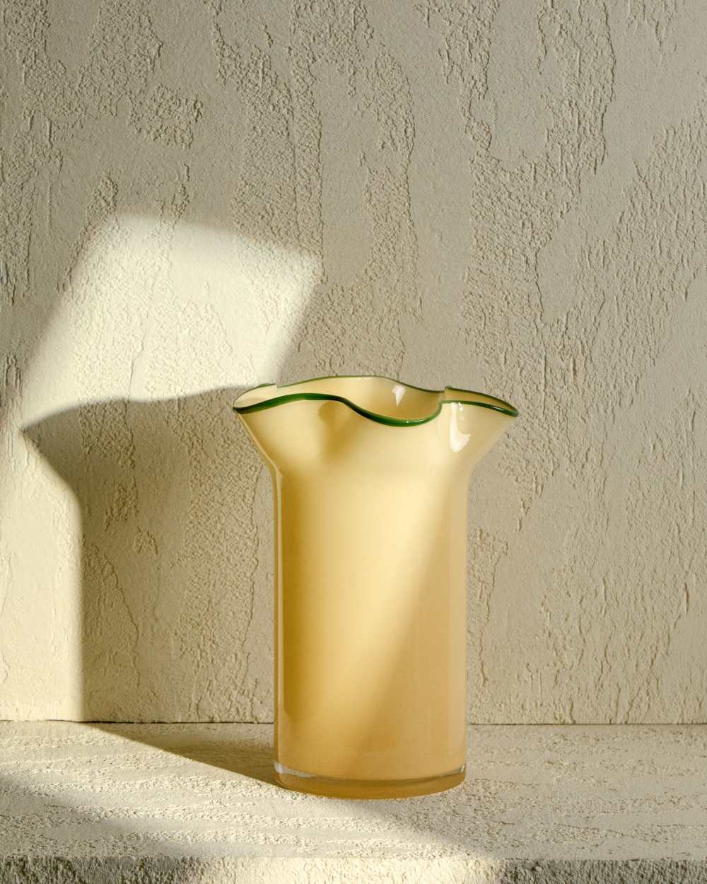 Vase Endasi en verre jaune 31 cm - view 4