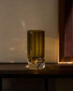 Vase en verre Uconi vert olive 26 cm - view 4