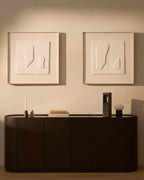 Tableau abstrait Gadir blanc 80 x 80 cm - view 4