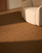 Tapis Imerna en mélange de laine marron 200 x 300 cm - view 2