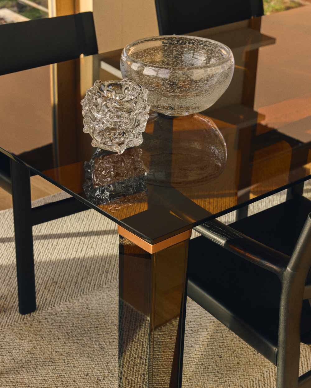 Centre de table Vorma en verre transparent Ø 17,5 cm - view 4