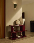 Étagère Aduma MDF laqué grenat avec finition brillante FSC 100 % 100 x 65 cm - view 2