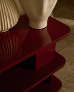 Étagère Aduma MDF laqué grenat avec finition brillante FSC 100 % 100 x 65 cm - view 4