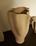Vase Nilea en céramique beige 44 cm - view 2