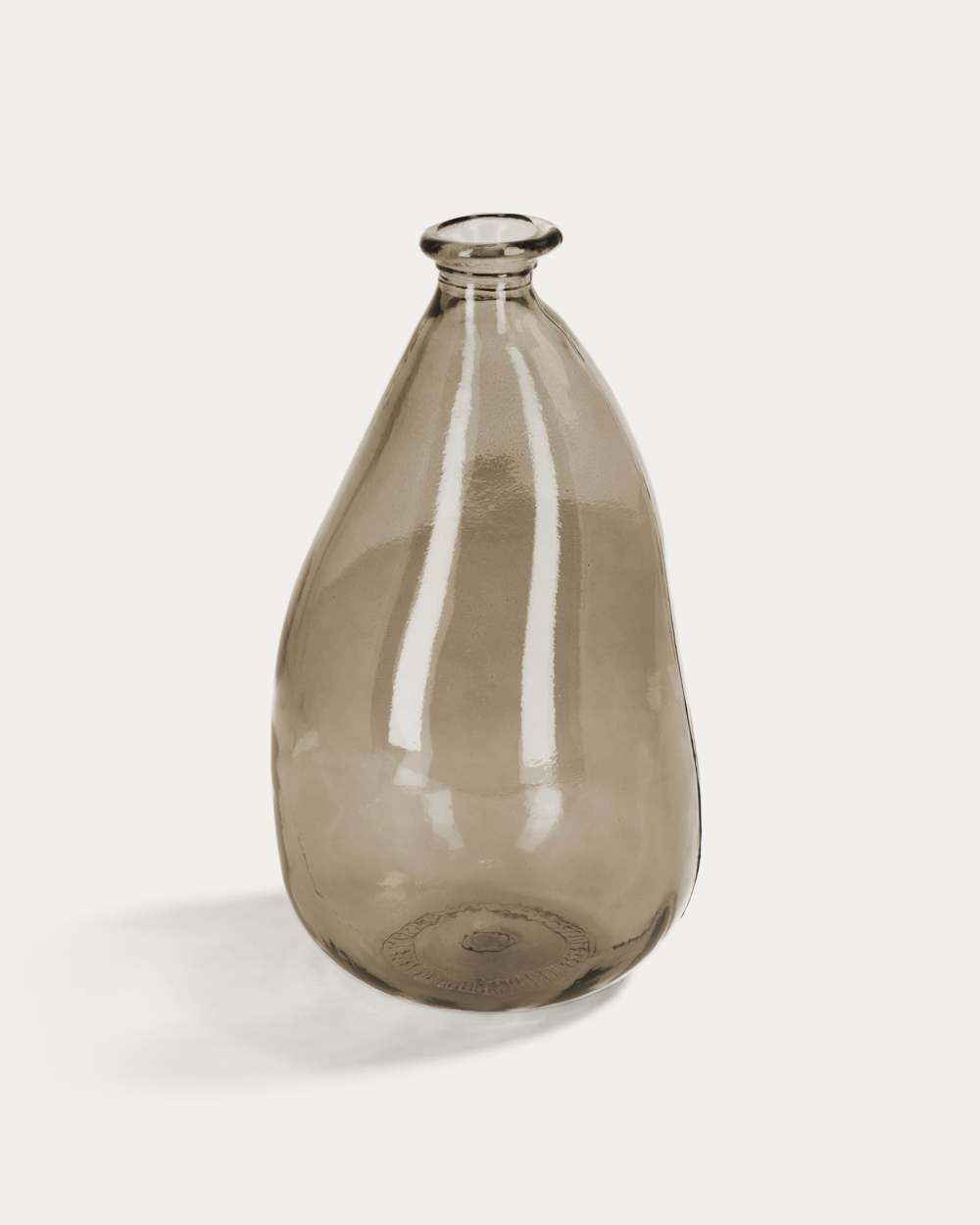 Vase Brenna marron moyen format en verre 100% recyclé
