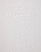 Tableau abstrait Olvin en papier recyclé blanc avec reliefs faits à la main 94 x 74 cm - view 5