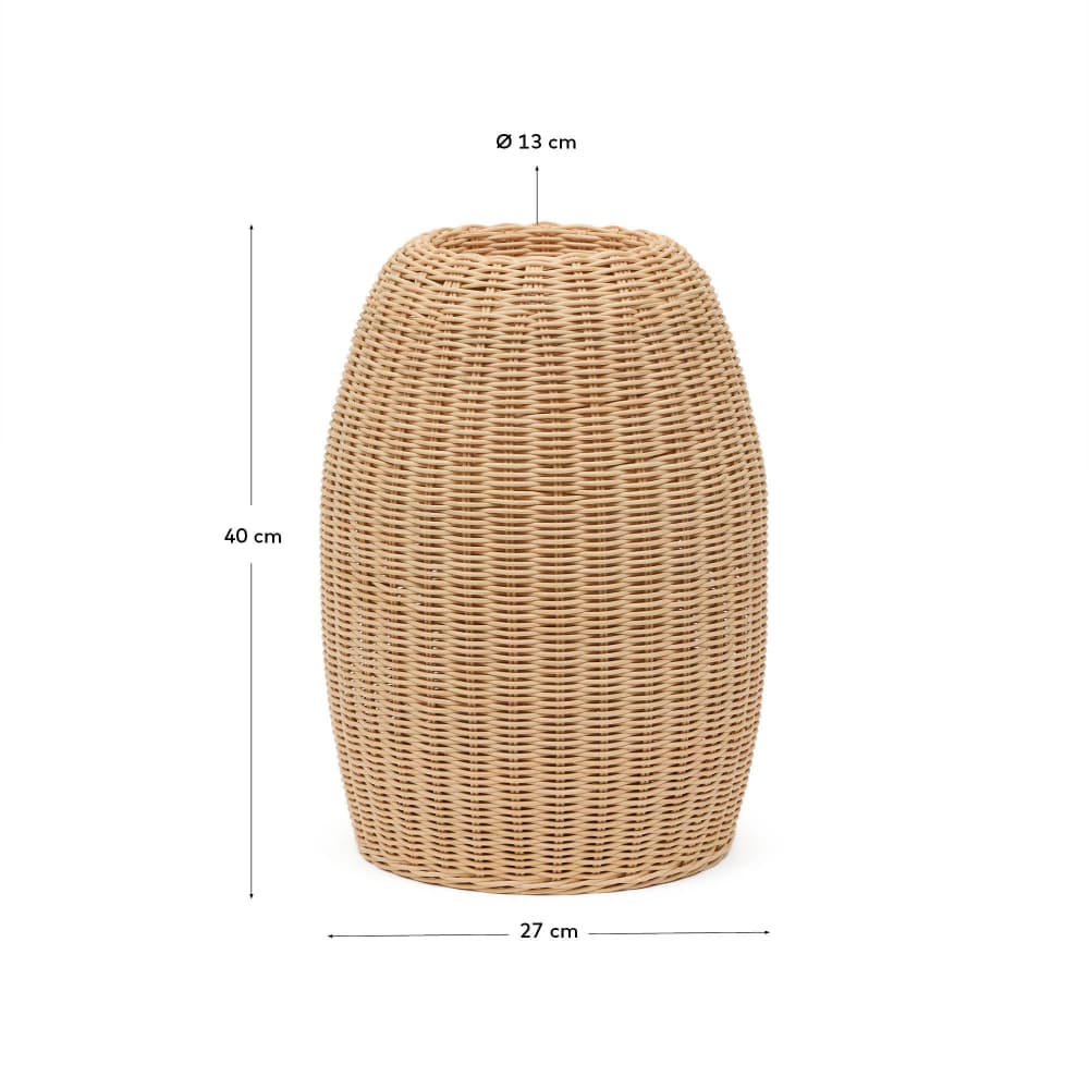 Vase en rotin Zilna 40 cm - view 6