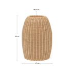Vase en rotin Zilna 40 cm - view 6