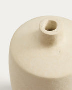 Vase Mireni en papier mâché beige Ø 26 cm - view 3