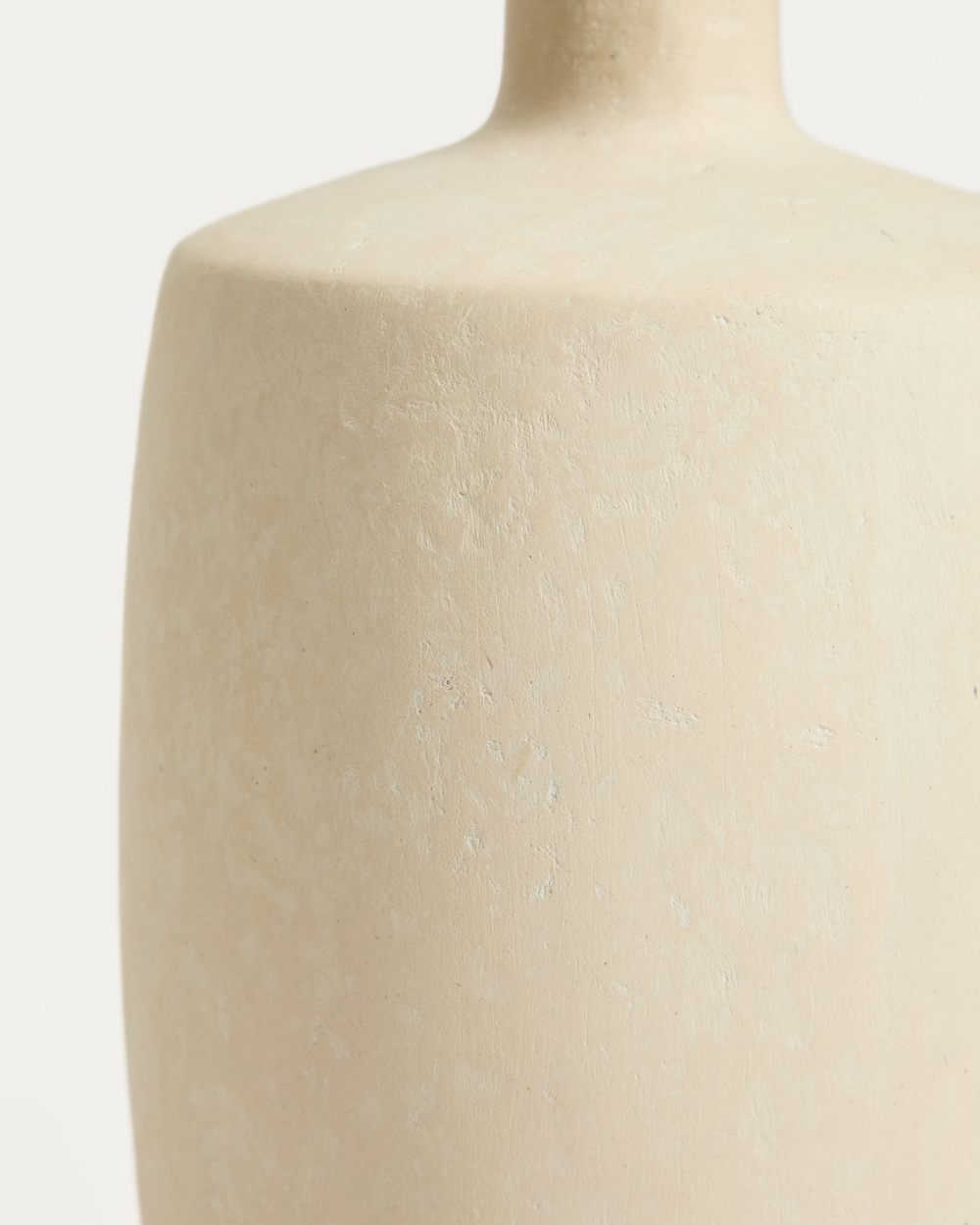 Vase Mireni en papier mâché beige Ø 26 cm - view 4