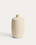 Vase Mireni en papier mâché beige Ø 26 cm