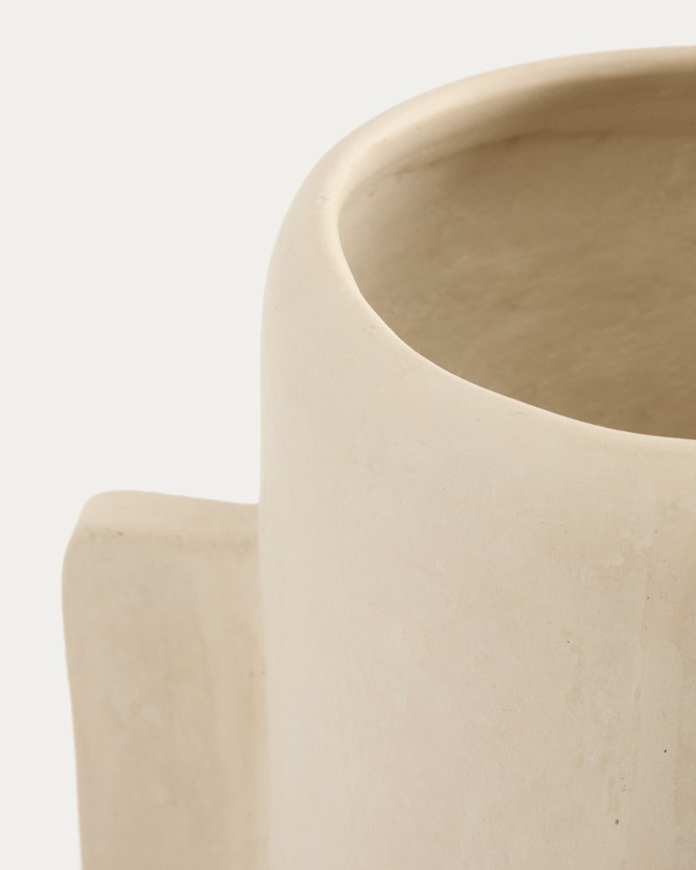 Vase Mireni en papier mâché beige 38 cm - view 4