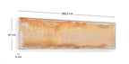 Tableau abstrait Selnar jaune 182 x 47 cm - view 6