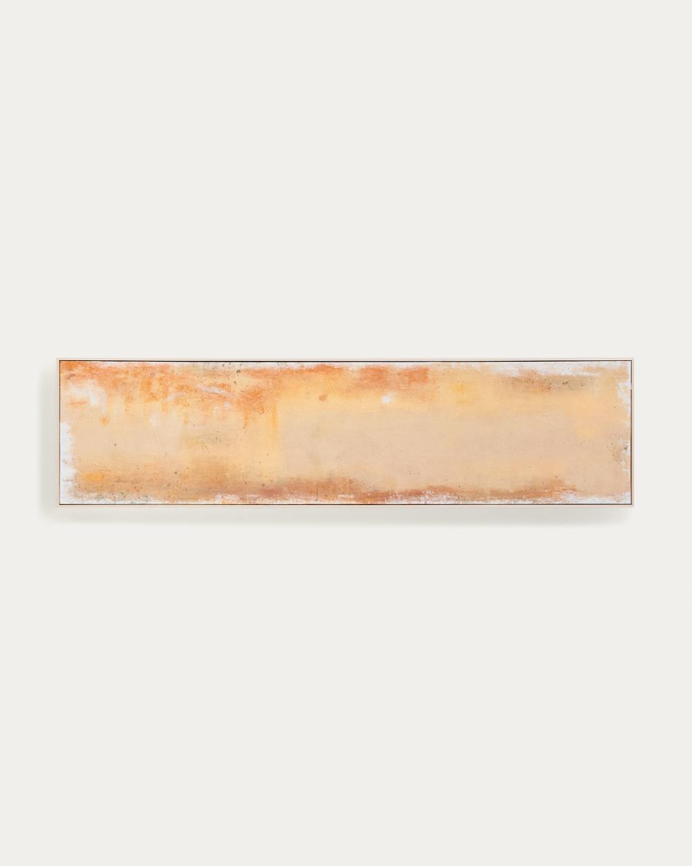 Tableau abstrait Selnar jaune 182 x 47 cm