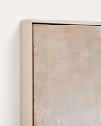 Tableau abstrait Silpa beige 60 x 90 cm - view 3