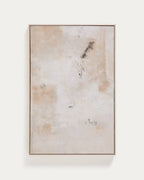 Tableau abstrait Silpa beige 60 x 90 cm