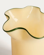 Vase Endasi en verre jaune 31 cm - view 3