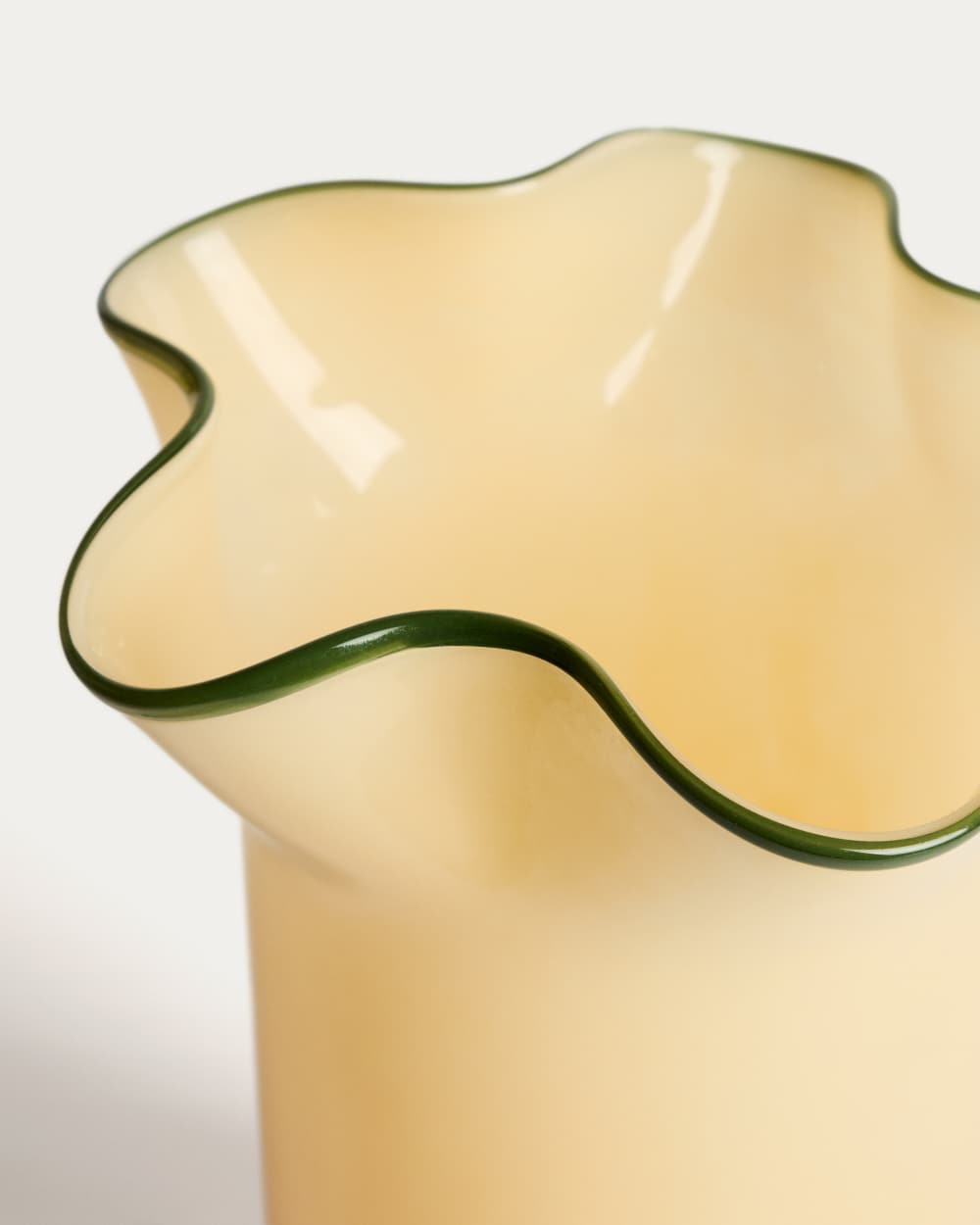 Vase Endasi en verre jaune 31 cm - view 3