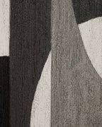 Tableau abstrait Onure noir et blanc 80 x 100 cm - view 5