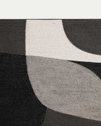 Tableau abstrait Onure noir et blanc 45 x 180 cm - view 3