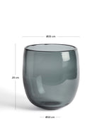 Centre de table Sirau en verre gris Ø 24 cm - view 6