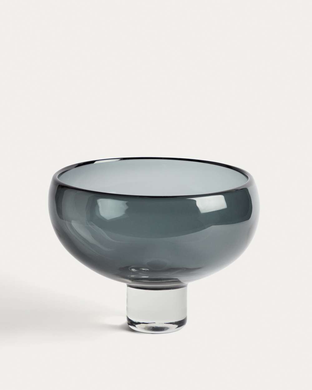 Centre de table Sirau en verre gris Ø 29,8 cm