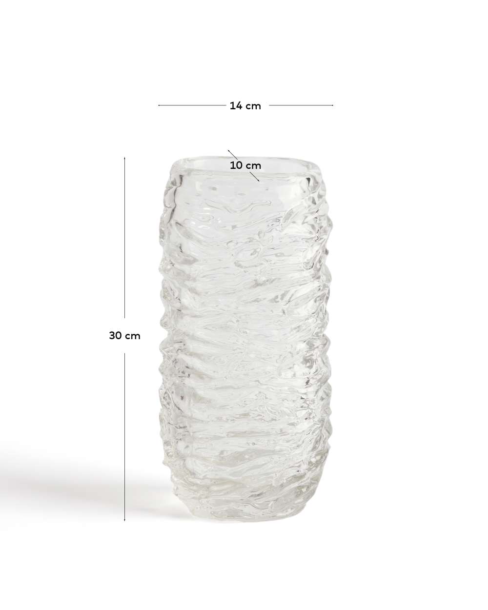 Vase Vorma en verre transparent 29,5 cm - view 6