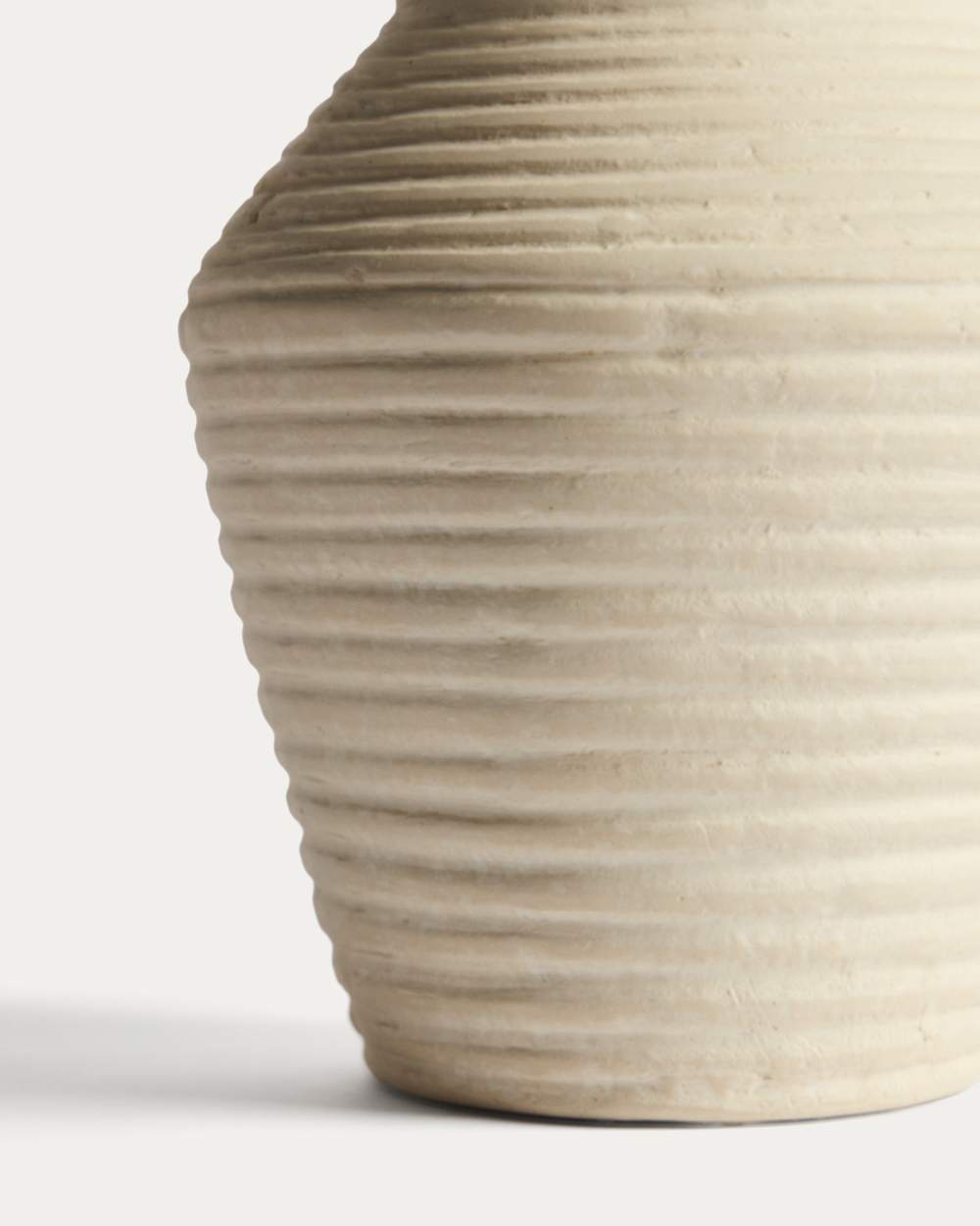 Vase Pria en papier mâché beige 25 cm - view 3