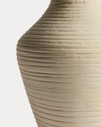 Vase Pria en papier mâché beige 36 cm - view 3
