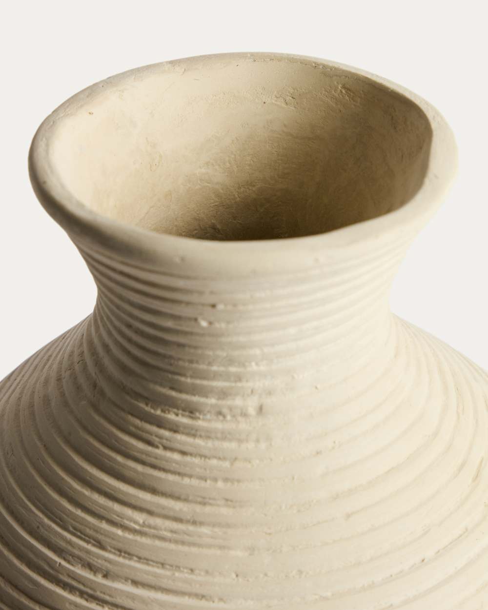 Vase Pria en papier mâché beige 36 cm - view 5