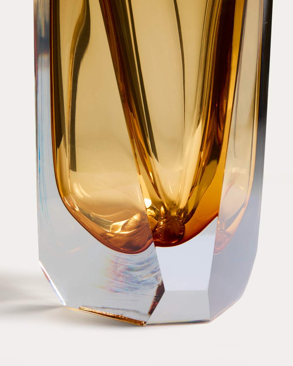 Vase Uconi en verre ambré 31 cm - view 4