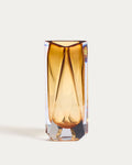Vase Uconi en verre ambré 31 cm