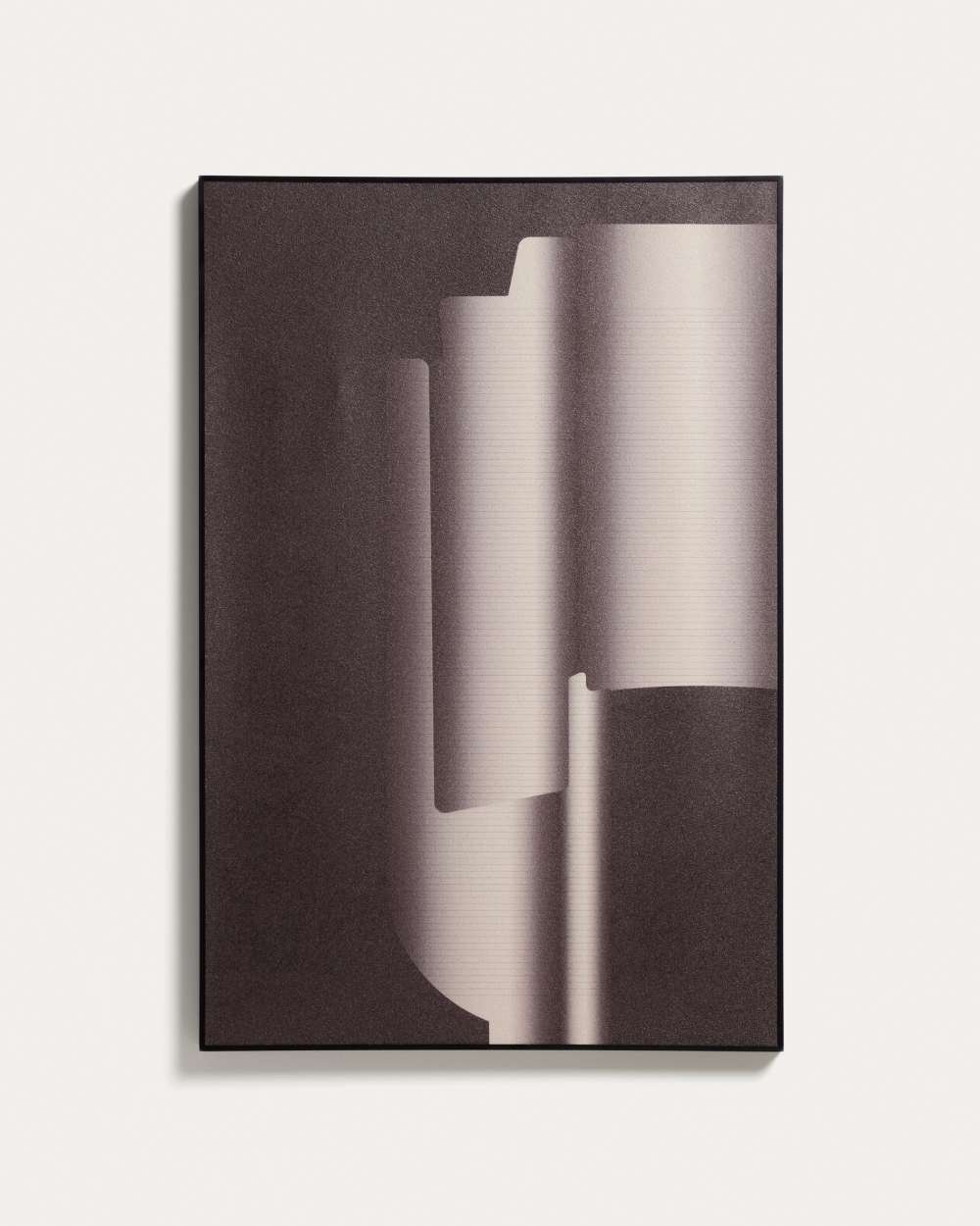 Tableau abstrait Imaro marron 60 x 90 cm