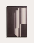 Tableau abstrait Imaro marron 60 x 90 cm