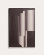 Tableau abstrait Imaro marron 60 x 90 cm